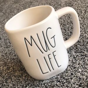 Rae Dunn MUG LIFE / Thug Life Ceramic Coffee Mug